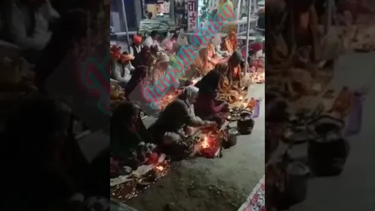 परिक्रमावासी यों की संध्या आरती