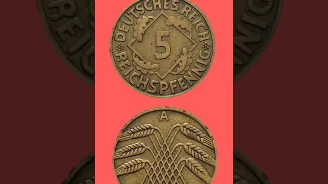 GERMANY 5 REICHSPFENNIG 1925.#shorts @COINNOTESZ #germany