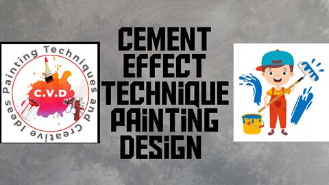 cement effect technique painting design