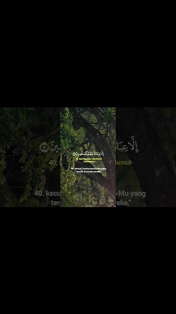 Surah Al-Hijr Ayat 40-41 . #alquran #quran #murottal