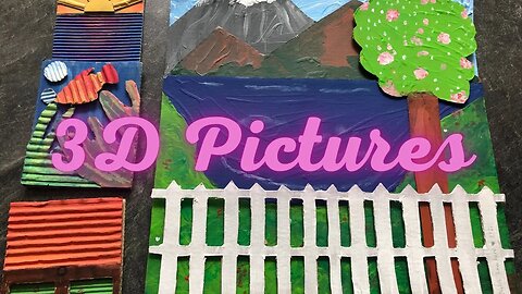 Crafting 3D pictures | Things you can do when you are on a budget | Craft with me | Easy | Simple