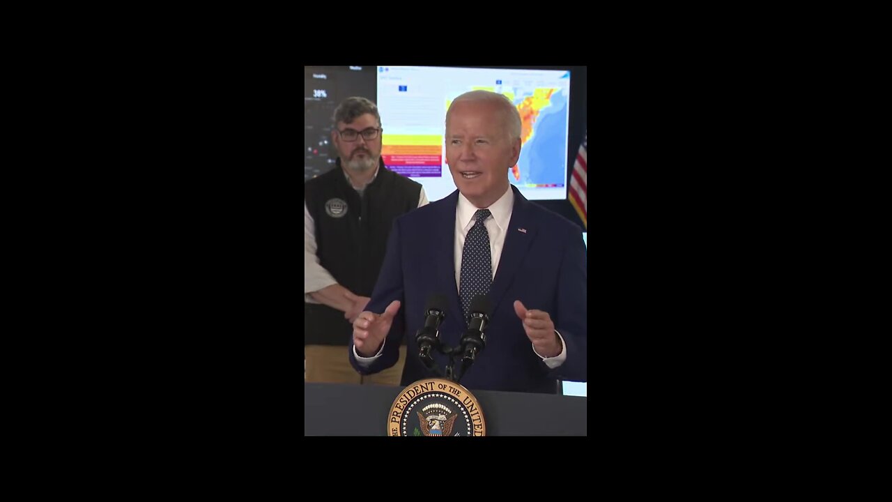Joe Biden claims Republicans in Congress don't believe the Climate Changes - really stupid