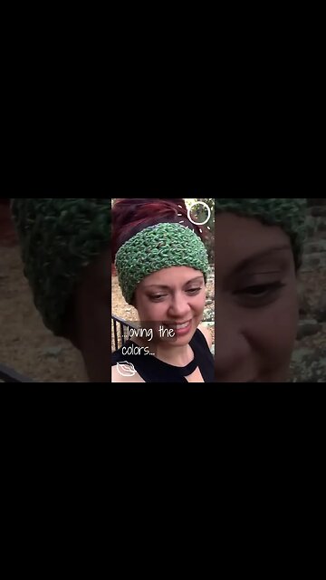 Get Hooked on the Magic of Crochet | Green Scrap Yarn Feather Stitch Headband | Jenetics Creation