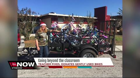 Hillsborough County teacher collects gently used bikes to fix and donate to students