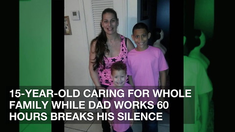 15-Year-Old Caring for Whole Family While Dad Works 60 Hours Breaks His Silence