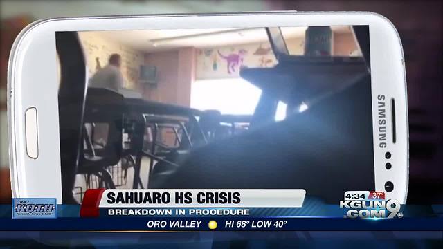Breakdown of crisis procedure at TUSD school