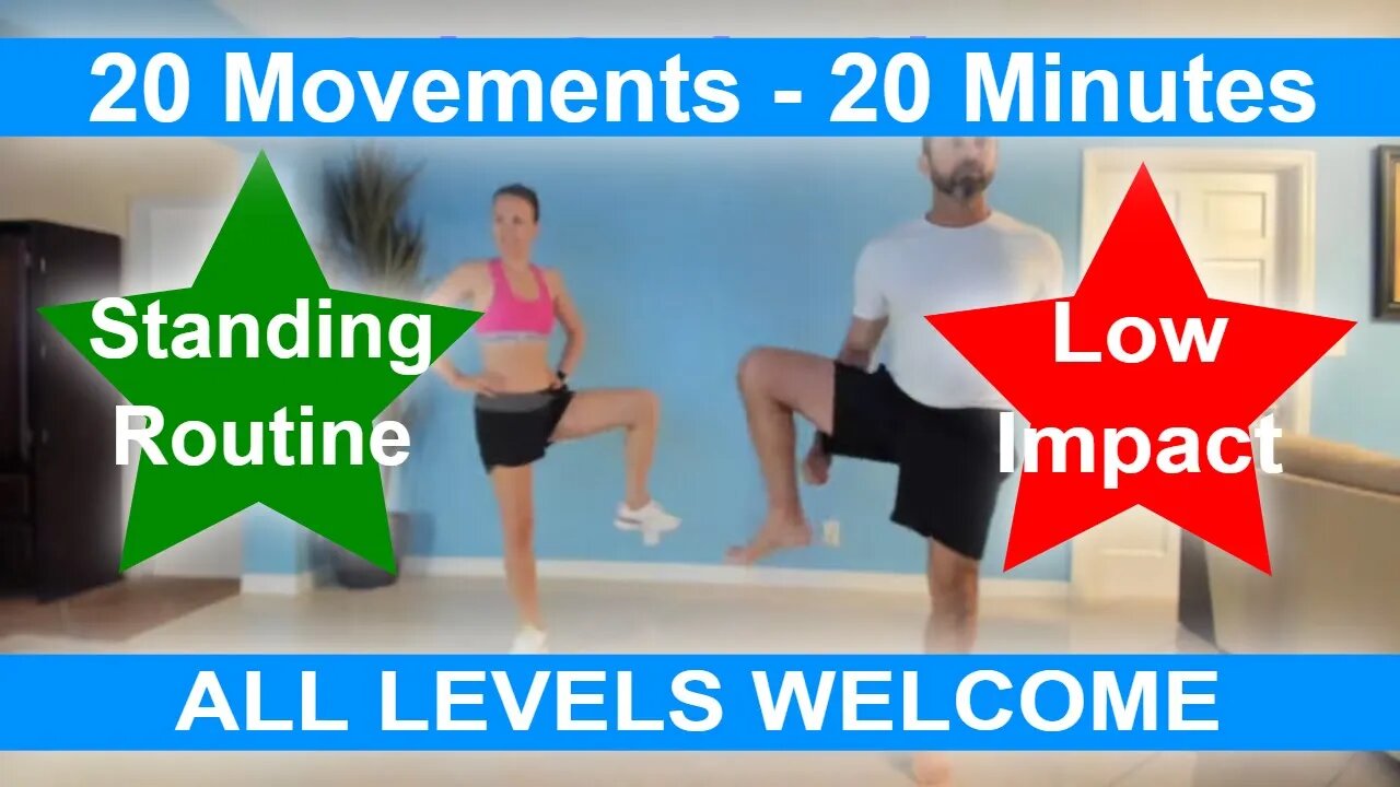 Morning Workout #9 - All Standing Low Impact Exercise - 20 Functional Movements in 20 Minutes