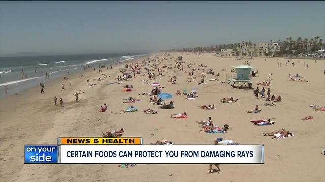 Certain foods can protect you from damaging sun