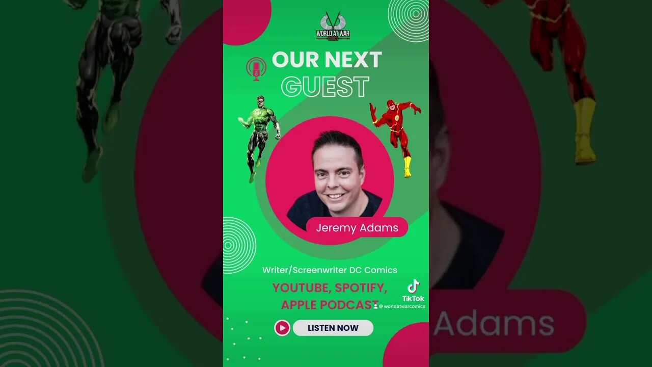 Jeremy Adams joins the podcast! Watch now on our channel or listen on Spotify or Apple Podcasts!!