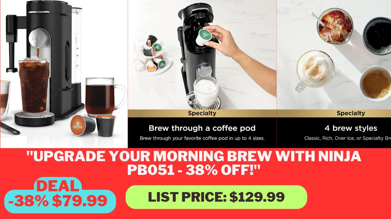 "New & Noteworthy: Save 38% on Ninja PB051 Specialty Coffee Maker at Amazon"