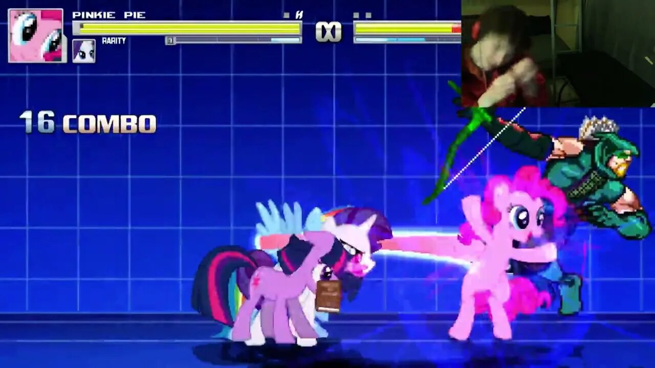 My Little Pony Characters (Twilight Sparkle, Rainbow Dash, And Rarity) VS Green Arrow In A Battle