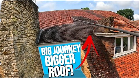 I Drove HOURS for this HUGE Roof Clean *Lost Sleep Over This One*