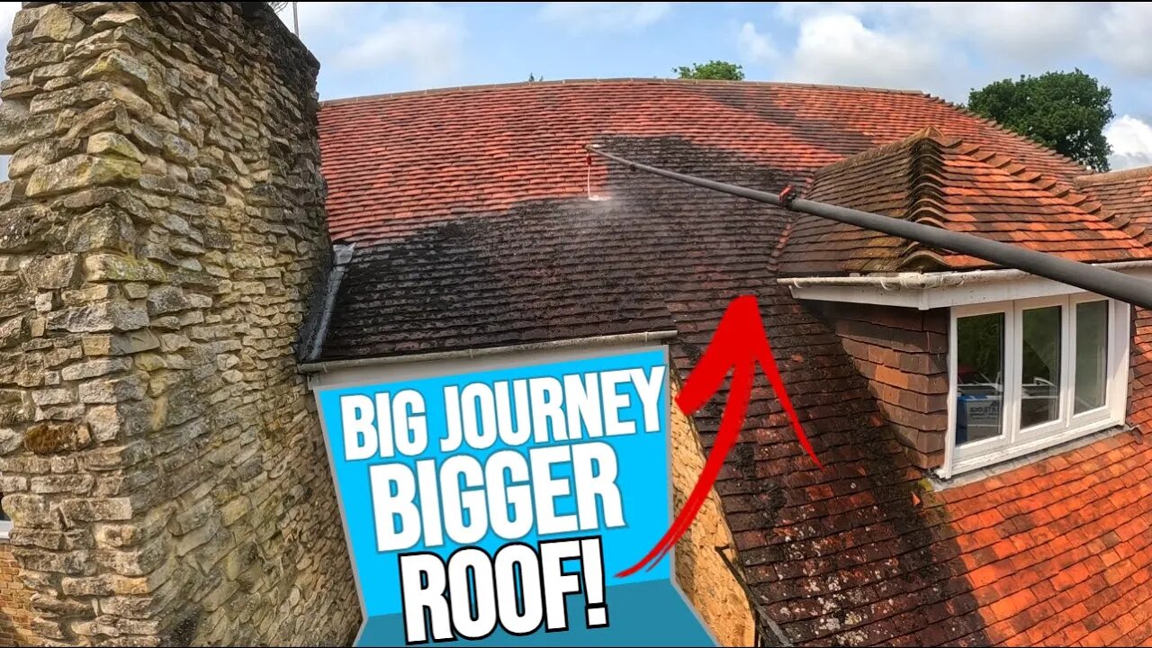 I Drove HOURS for this HUGE Roof Clean *Lost Sleep Over This One*