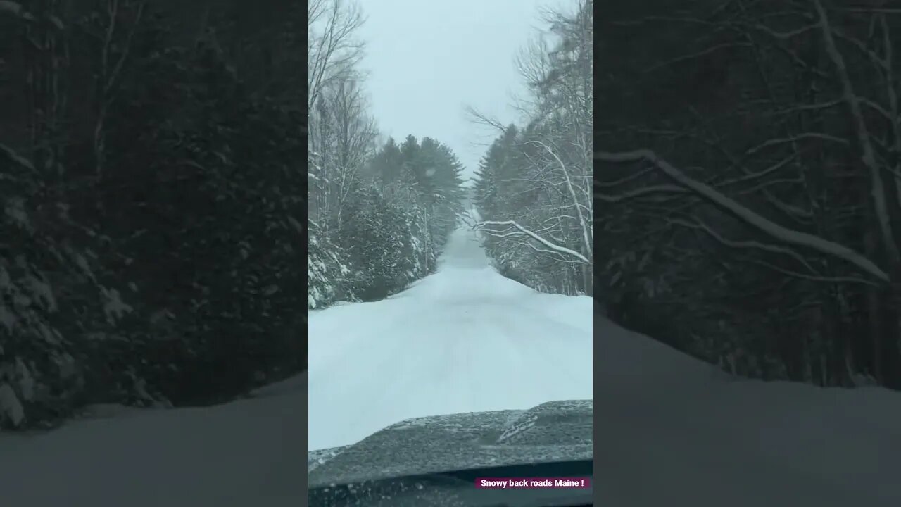 Backroads of Maine #snowriding #winterstorms#longwinter#coolsummer