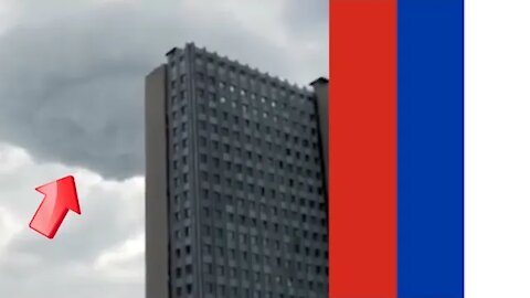 UFO sighting faked as cloudy over Moscow, Russia [Space]