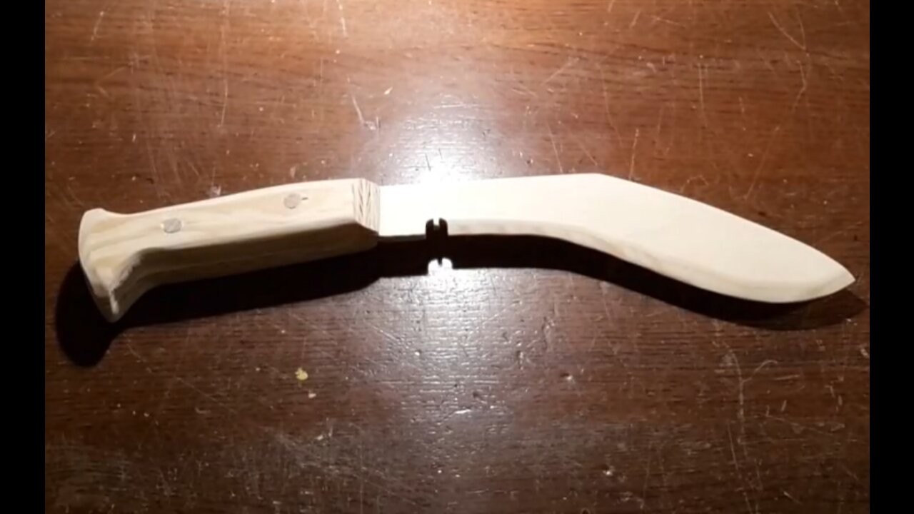 Making Wooden Kukri Knife