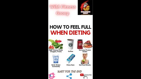 🔥How to feel full when dieting🔥#shorts🔥#viralshorts🔥#fitnessshorts🔥#wildfitnessgroup🔥