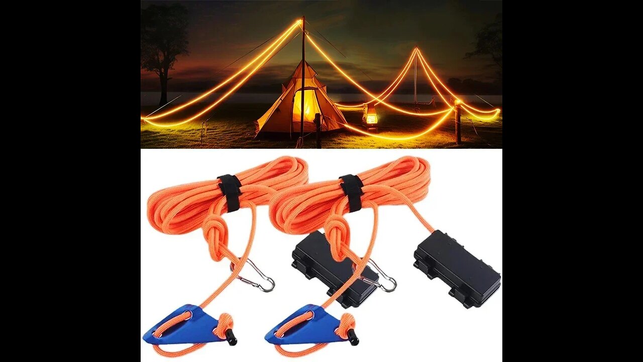 LED Camping Wind Rope Luminous Lamp