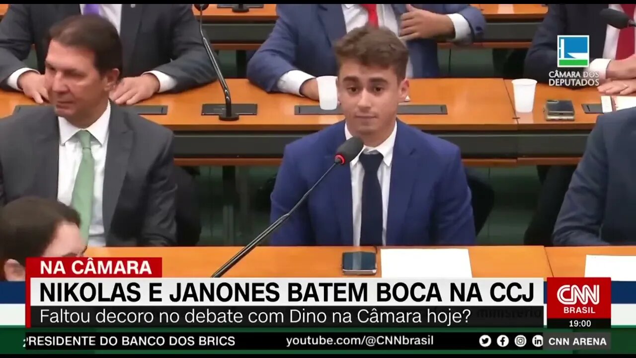 Nikolas e chamado de chupentinha e Nicole, eleJanones batem boca na CCJ veja momento @shortscnn