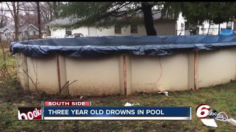 3-year-old boy drowns in pool at home on Indy's south side