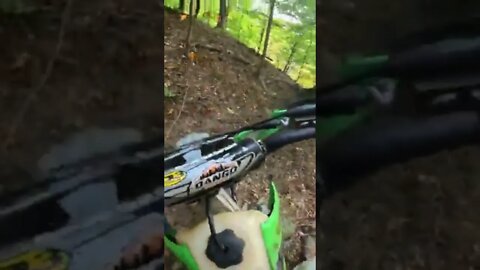 Kawasaki KX250 ravine crash #shorts