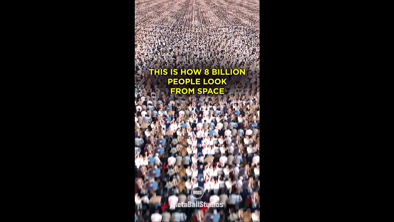 Overpopulation? How 8 Billion People Look When Congragated