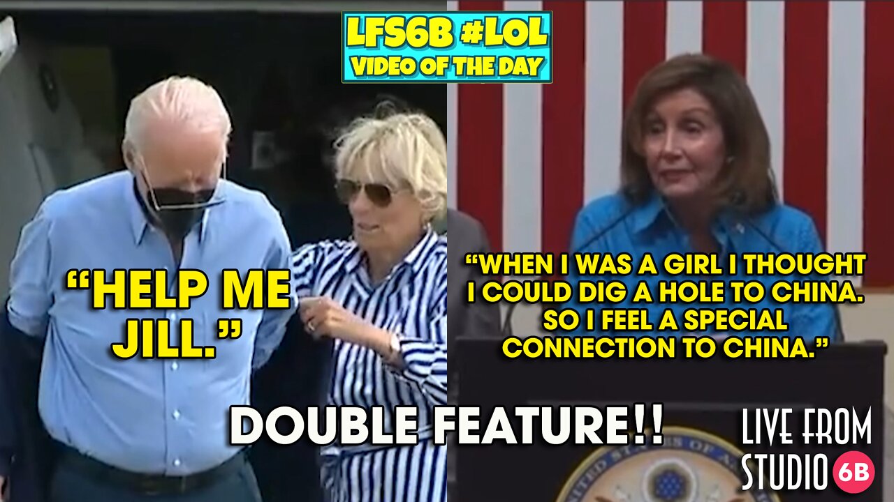 Biden Can't Get His Jacket On & Pelosi Thinks She Can Dig to China (Double LOL of the Day)