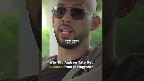 Tate On His Instagram Ban
