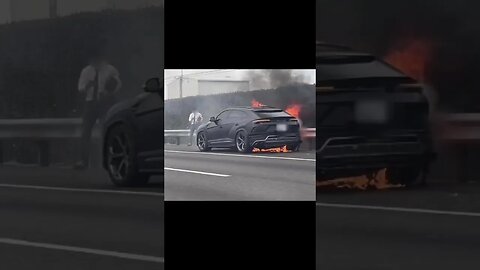 Lamborghini on fire 🔥 #lamborghini