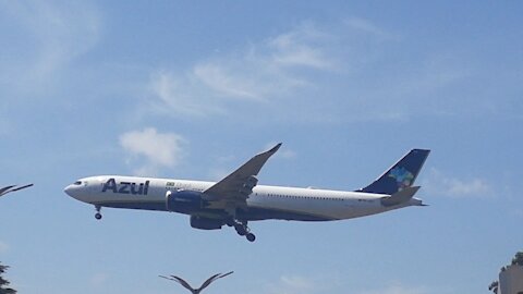 Airbus A330NEO PR-ANY na final antes de pousar em Manaus vindo de Campinas 17022021