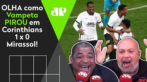 TIMÃO NA FINAL! OLHA como Vampeta PIROU com Corinthians 1 x 0 Mirassol!