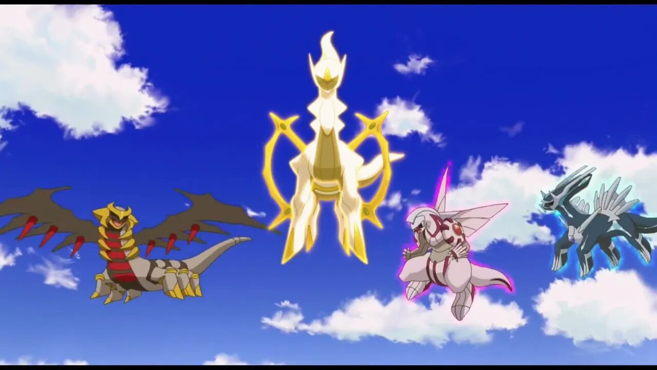 arceus vs dialga vs palkia vs giratina