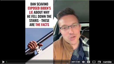 Dan Scavino: the Biden Stair Lie