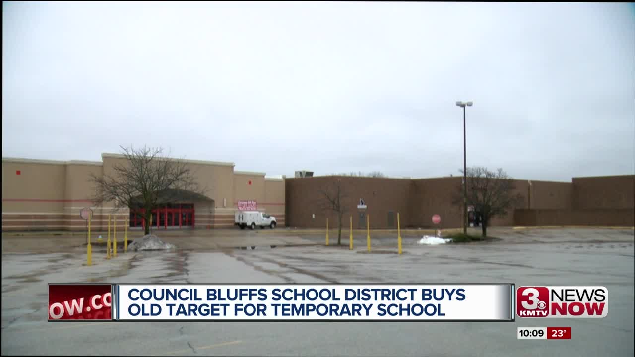 Council Bluffs school district buys old Target for temporary school