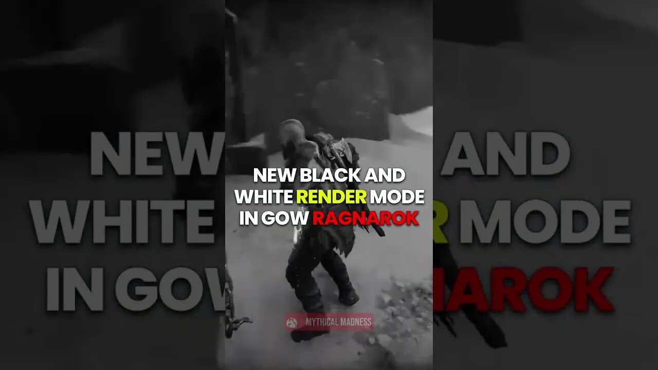 New Black And White Render Mode In GOW Ragnarok | Mythical Madness