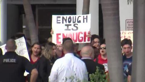 Students at Olympic Heights High School walk out to protest gun violence (11 minutes)