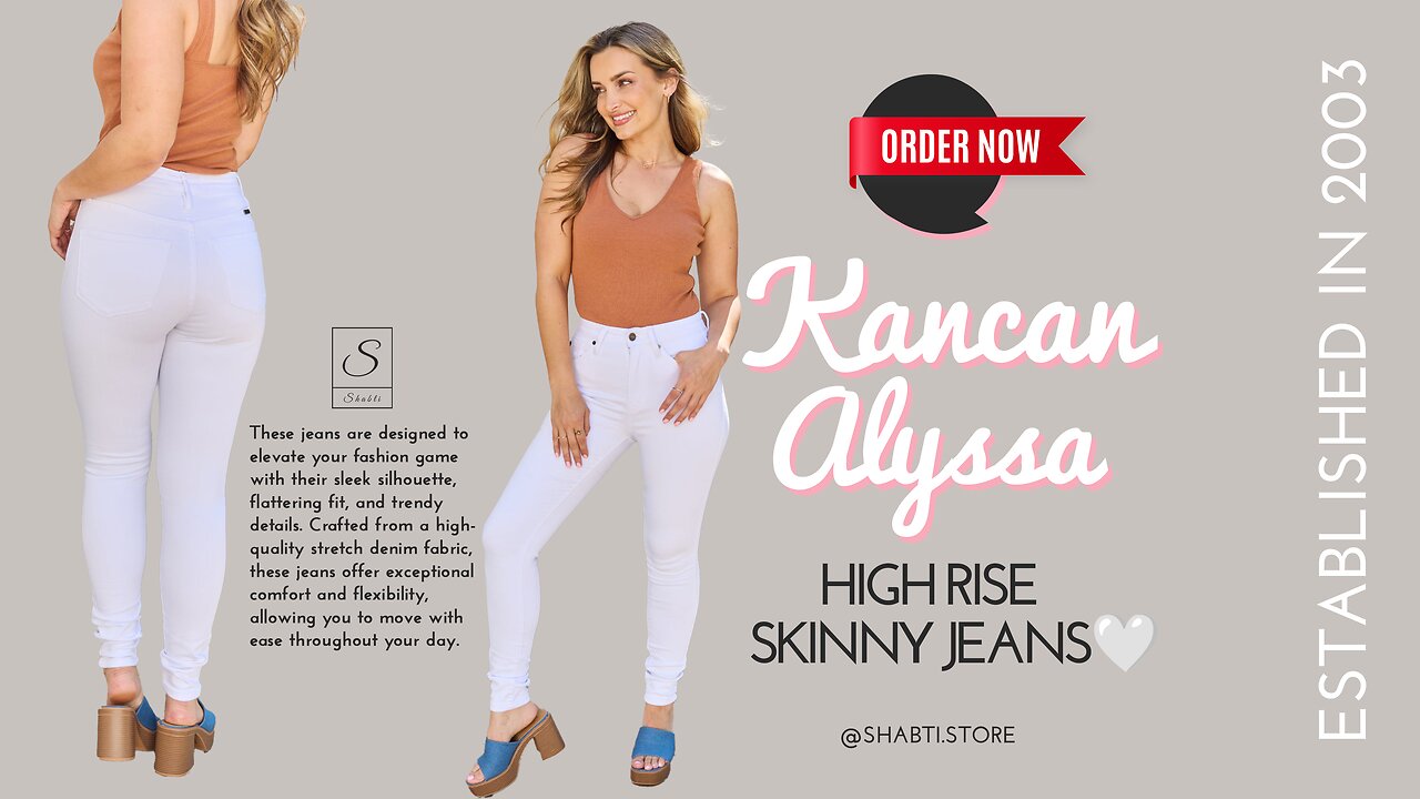 Kancan Alyssa High Rise Skinny Jeans🤍