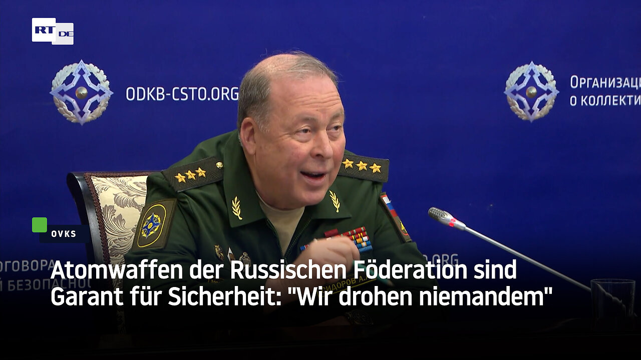 Atomwaffen der Russischen Föderation sind Garant für Sicherheit: "Wir drohen niemandem"