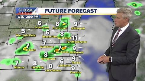 Warm and humid once again Tuesday