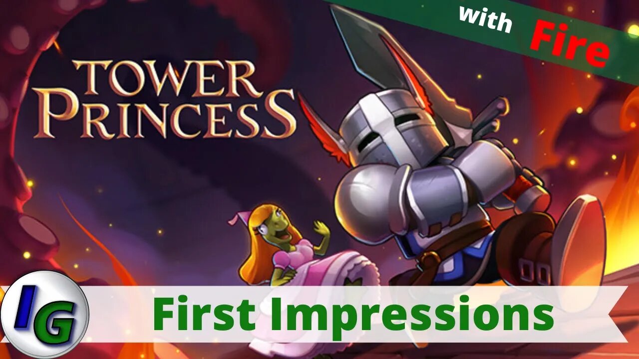 Tower Princess First Impression Gameplay on Xbox with Fire