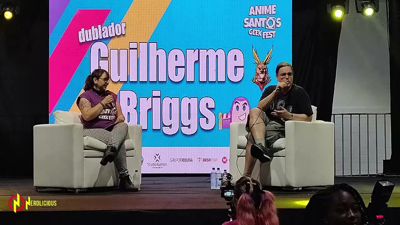 🎙️ ENTREVISTA! Dublador Guilherme Briggs bate um papo com o público no Anime Santos Geek Fest 2023