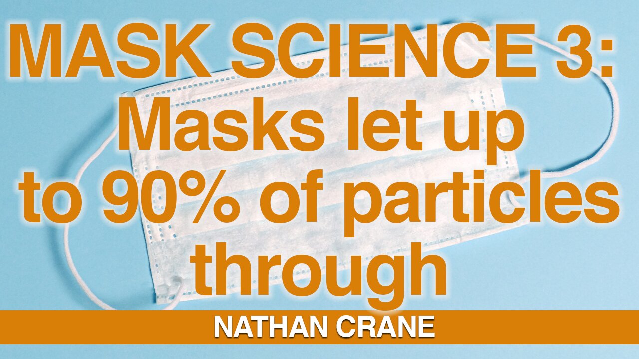 Mask Science #3 - Masks let up to 90% of particles through