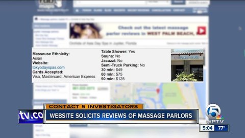 Underground website 'RubMaps.com' helps customers find illicit massage parlors