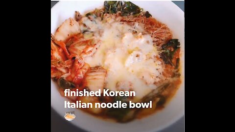 Korean Italian Noodle Bowl!