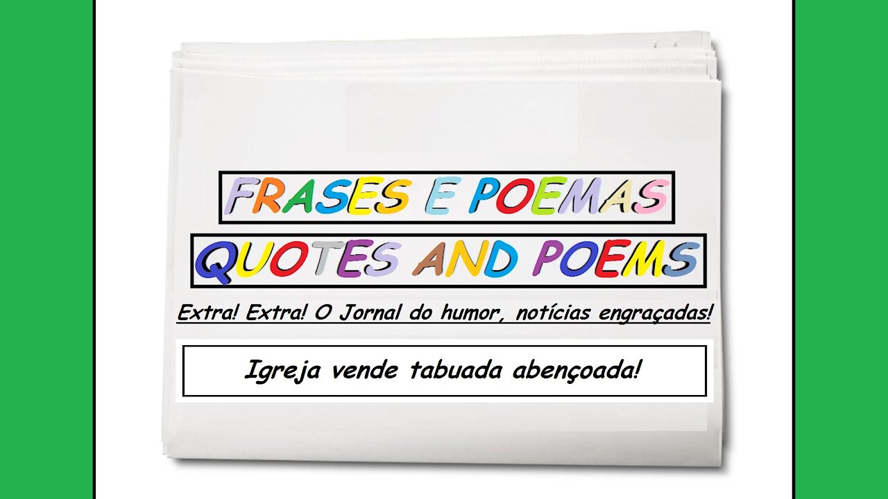 Notícias engraçadas: Igreja vende tabuada abençoada! [Frases e Poemas]