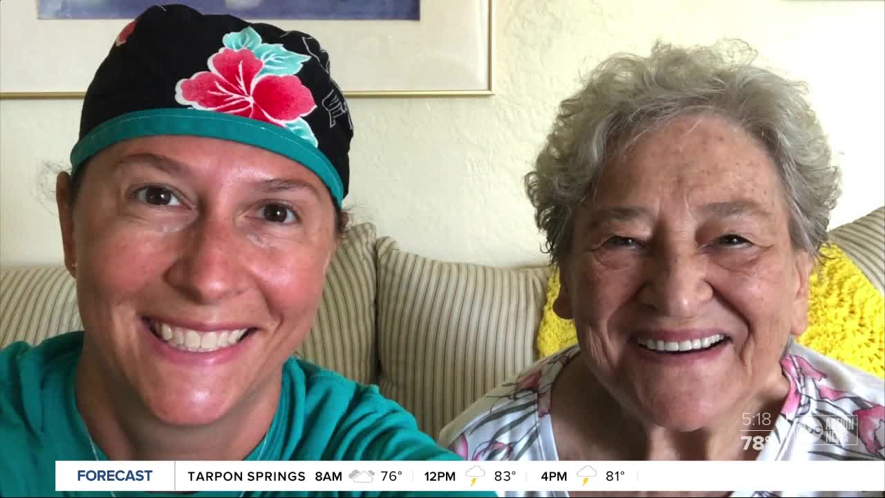 Longtime Miss America seamstress sews protective scrub caps for staff at St. Pete hospital