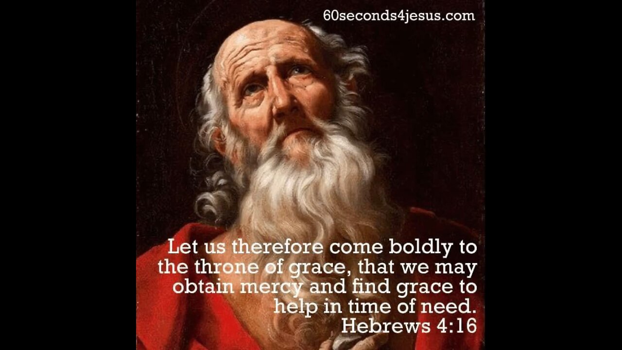 Obtain mercy and find grace to help in time of need.