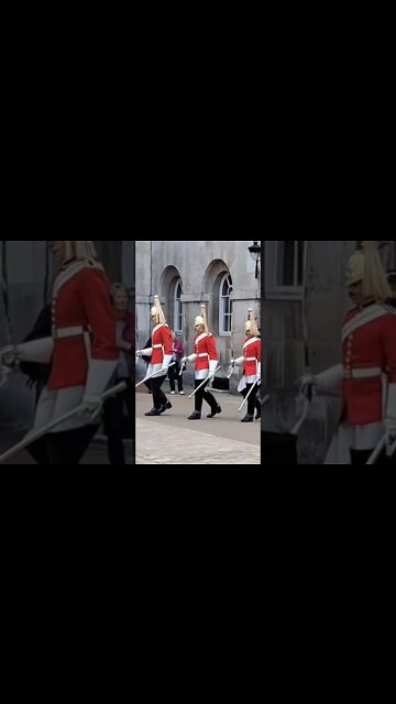 The kings guards the Reds line up inspection #horseguardsparade
