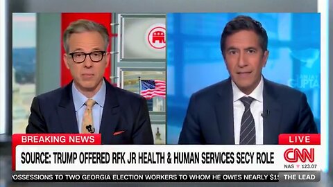 Jake Tapper And Dr. Sanjay Gupta Triggered By Trump Picking Robert Kennedy Jr. For HHS Secretary