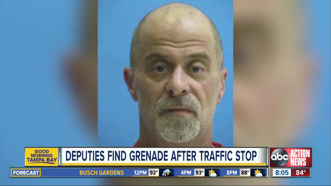 Bradenton man found with hand grenade, firearms during traffic stop: Deputies